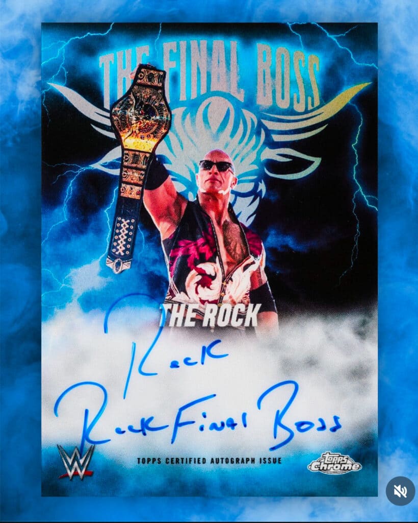 The Rock Final Boss Inscription Autograph