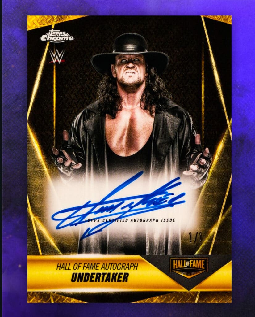 The Undertaker Autograph Card