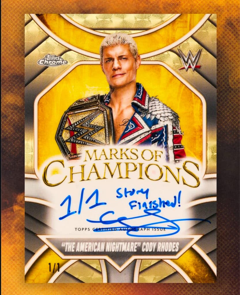 Cody Rhodes Story Finished Inscription Autograph