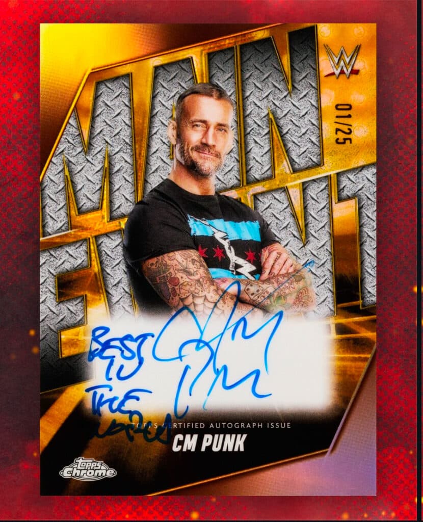 CM Punk Best In The World Inscription Autograph