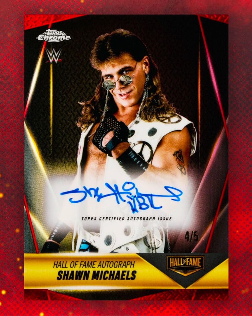 Shawn Michaels The Heartbreak Kid Autograph Card